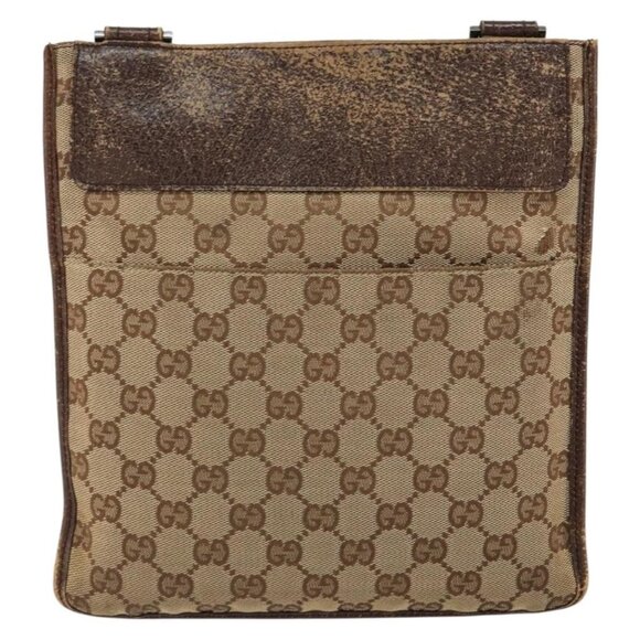 GUCCI GG Canvas Shoulder Bag Beige 27639 Auth 151876 - Picture 2 of 16